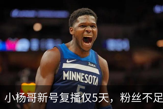 小杨哥新号复播仅5天，粉丝不足10万，直播间观看人数不到2000
